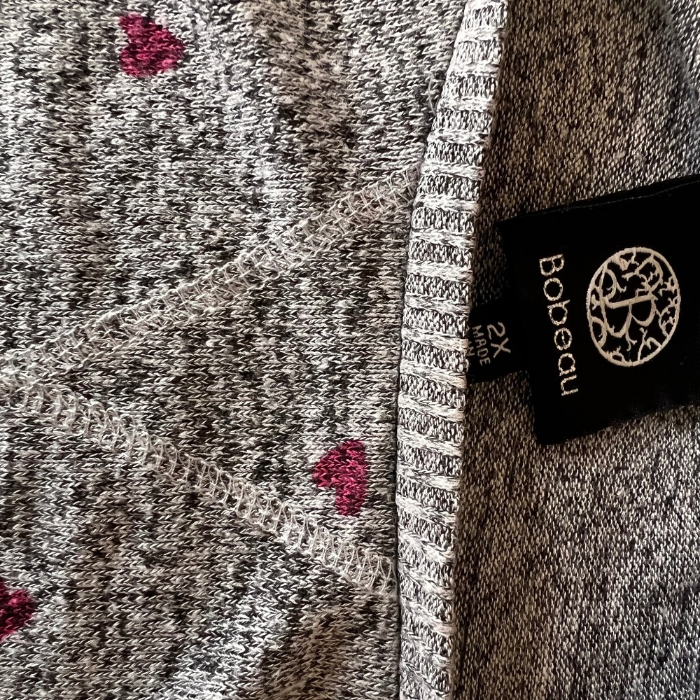 Gray heart sweater Stitch Fix